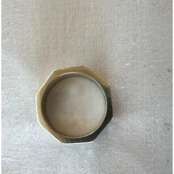 Brighton MERIDIAN Zenith Faceted Ring Sz 5.5 Hammered Silver Swarovski Crystals - Picture 4 of 5